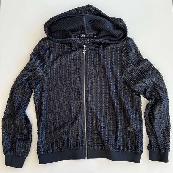 Zara Jackets Textured Bomber Jacket - Picture 2 of 7